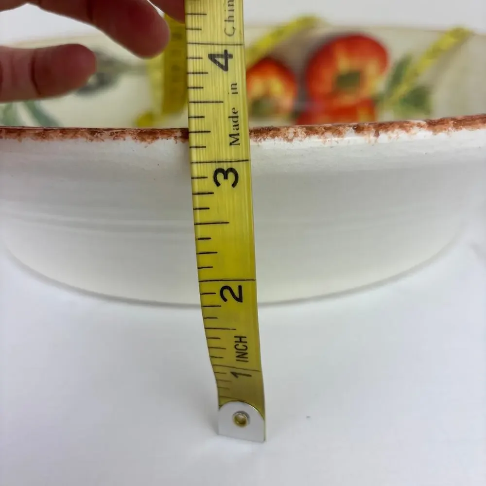 Williams Sonoma Jardin Potager Italy Vegetables LARGE PASTA Serving Bowl 14.5